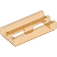 Lego destička 1x2 s mřížkou, průhledná oranžová (4238871, 4655563, 6097654, 30244182)